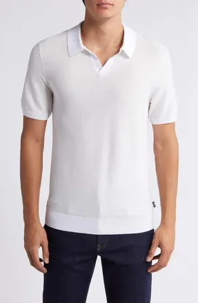 売れ筋商品|||ボス Tシャツ レディース トップス FOINTA - Polo shirt - open white BOSS Fointa Rib Polo | Nordstrom