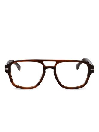 BOSS Bril met piloten montuur - Bruin