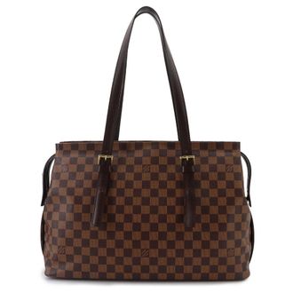 Louis Vuitton Damier Ebene Damier Canvas Handbag Tote Bag (Pre-Owned)
