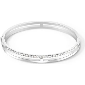 Coeur de Lion Eternal Unity Crystal Bangle in Silver at Nordstrom, Size 6.75