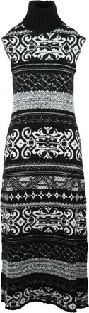 Akep Abito lungo in maglia - Dames - Kleedjes - Zwart - S - Wol - Kleedjes