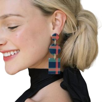 Sunshine Tienda Winter Harbor Earrings In Blue Multi