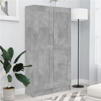 vidaXL Libreria Grigio Cemento 82,5x30,5x150 cm in Legno Multistrato - Vidaxl