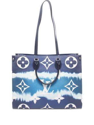 Louis Vuitton Borsa a tracolla Escale OntheGo GM con monogramma Giant 2019 - Blu