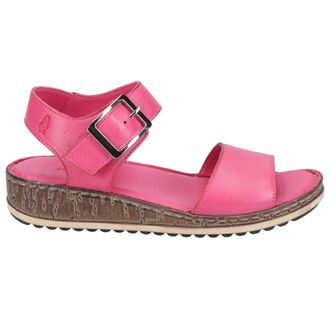 Hush Puppies Womens/Ladies Ellie Leather Wedge Sandals (Pink) - Size UK 8