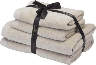 Aquanova Rio - Handdoek bundel - GOTS KATOEN - 2x 50x100 + 2x 67x130 cm - Beige