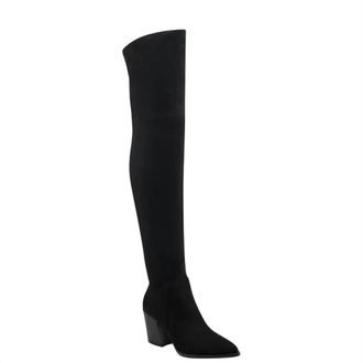 Marc Fisher Womens Gwyneth Over The Knee Boot In Black