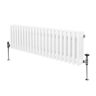 MonsterShop Traditional 3 Column Radiator - 300 x 1192mm - White