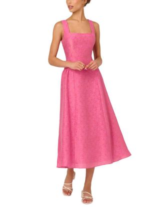 Adrianna Papell Jacquard Midi Dress