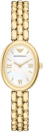 Emporio Armani Small Sinfonia Mother-of-Pearl Bracelet Watch, 22mm x 28.2mm in Gold at Nordstrom