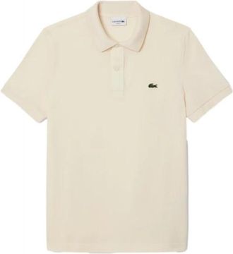 Lacoste Beige Slim Fit Licht Polo Shirt - Heren - Polos - Beige - S - Tops