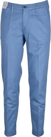 Re-hash Chinos - Heren - Chinos - Blauw - W33 - Katoen - Broeken