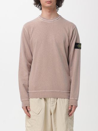 Stone Island Felpa a girocollo in cotone con logo Stone Island