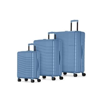 Bugatti Munich 3 Piece Hardside Luggage Set with Expansion in Blue at Nordstrom