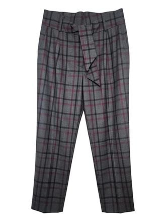 Brunello Cucinelli Geruite broek - Grijs