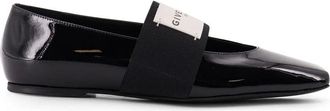 Givenchy Schoenen, Dames, Zwart, 37 EU, Leer, Sliced Square Ballerinas