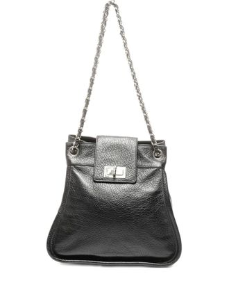 Chanel 2003-2004 Mademoiselle lock shoulder bag - Zwart