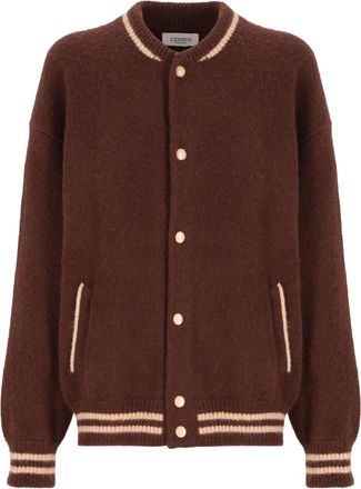 Laneus Bomber lavorato a maglia - Marrone