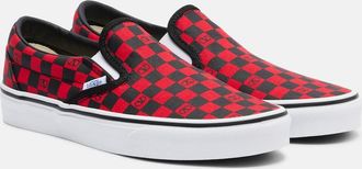 Valentino Garavani x Vans VLogo checked canvas slip-on sneakers