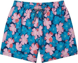 Boardies Costume da bagno a fiori - Blu