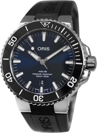 Oris Pre-owned Oris Aquis Date Automatic Blue Dial Mens Watch 7730