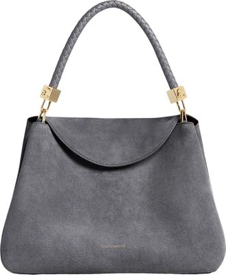 Coccinelle Tiggy Braided Handle Suede Handbag
