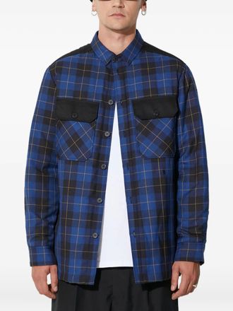 Neil Barrett Giacca-camicia a quadri - Blu