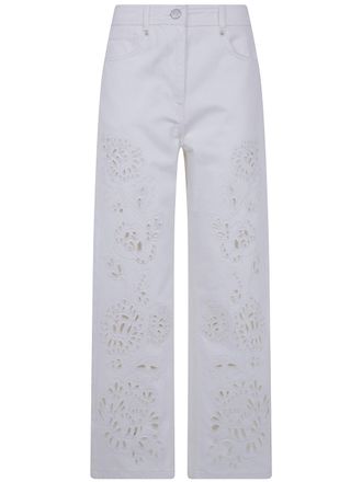 Farm Rio Pants Floral Design Richelieu
