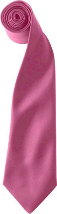 Premier Kleuren Heren Satin Clip Tie (Pakket van 2) (Fuchsia)
