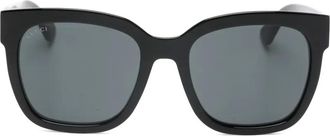 Gucci Occhiali da sole GG squadrati - Nero