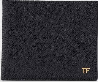 Tom Ford Mens T Line Small Grain Leather Bifold Wallet