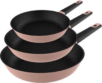 Cecotec Cecotec - Setde Padelle de 18-22-26 cm de alluminio fuso alta qualit&agrave;, caratteristiche con 5 strati e rivestimento de massima antiaderenza Select