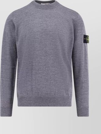 Stone Island pure wool crew-neck sweater