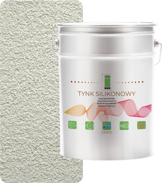 OEM Yeso De Silicona Para Fachadas, Blanco, Verde Claro, 1,5 Mm, Calidad Premium, 25 Kg