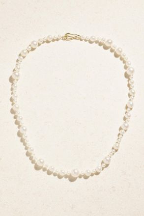 Mizuki Collana In Oro 14 Carati Con Perle