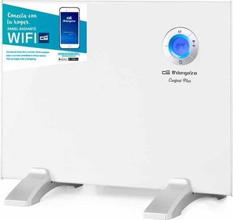 Orbegozo Panel Radiante Wifi Rew 500 A, Resistencia De Aluminio, Protecci&oacute;n Ip 24, Mando A Distancia, 3 Modos De Funcionamiento, Control T&aacute;ctil, 500 W - Orbego