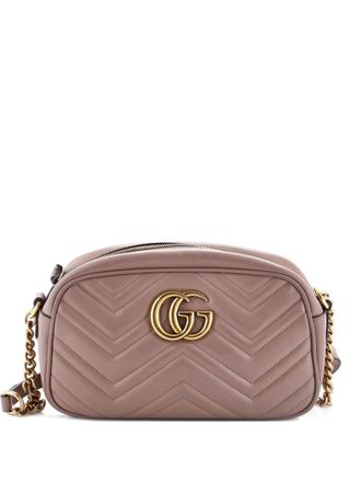 Gucci GG Marmont Shoulder Bag Matelasse Leather Small crossbody bag - Neutrals