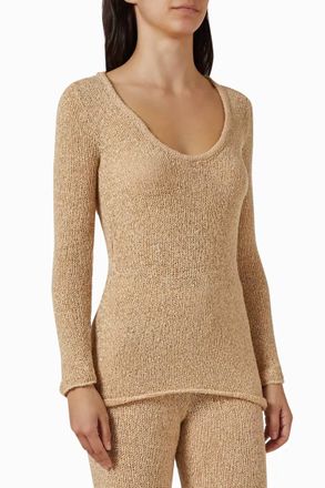 Haight Cecilia Knit Top In Cuban Sand
