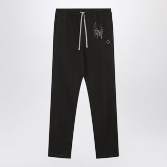 Rick Owens Black cotton jogging trousers