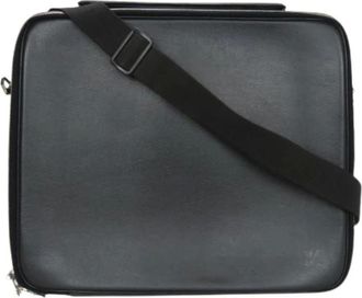 Louis Vuitton Pre-owned Cross Body Bags, male, Black, Size: ONE SIZE Pre-owned Taiga Leather Shoulder Bag