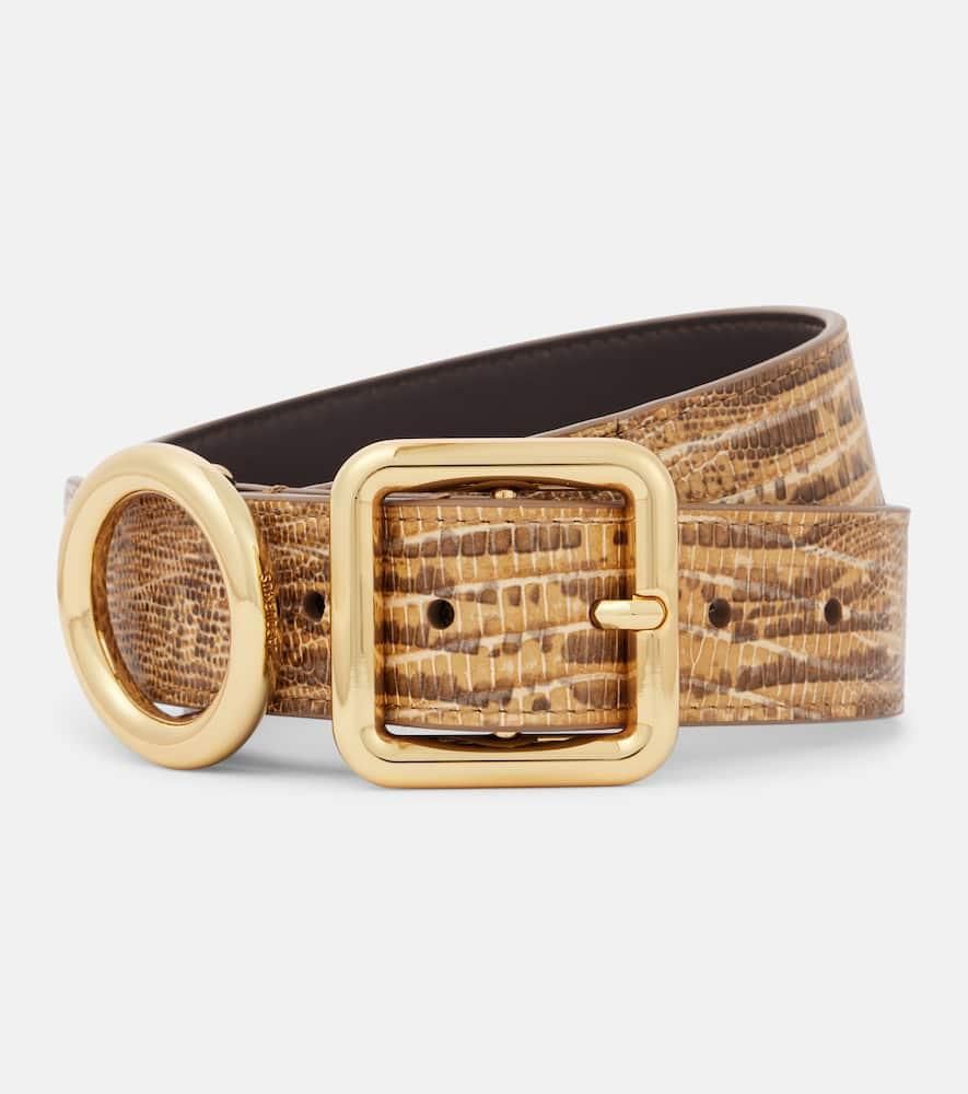 Jacquemus La Ceinture Salon Leather Belt in Black at  display picture 3