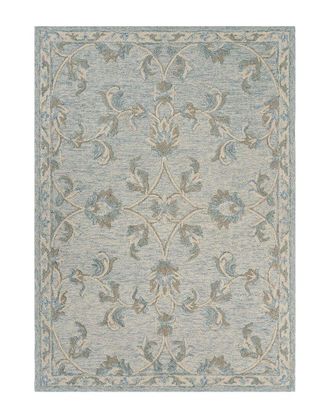 LR Home Lr Home Winn Traditional Floral Filigree Wool Area Rug
