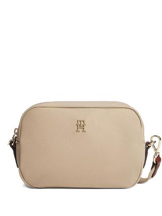 Tommy Hilfiger leather cross body bag - women - Nylon - One Size - Neutrals