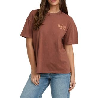 Billabong Fresh Glance Cotton Graphic T-Shirt in Cowhide at Nordstrom, Size X-Small