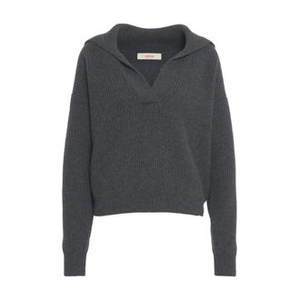 Jucca Truien & Vesten, Dames, Grijs, S, Wol, Trui met polokraag