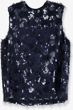 Semicouture Top con frange e paillettes - SEMICOUTURE - gender_Woman