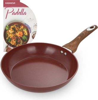 KASANOVA Padella 26 cm in ceramica burgundy New Ceramic
