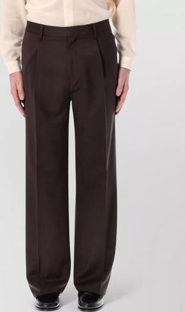 Lardini pleated trousers straight fit 28 hem