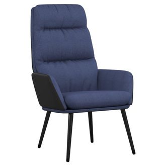 vidaXL Sill&oacute;n De Relax De Tela Azul Vidaxl