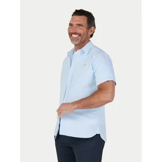 Raging Bull Seersucker Stripe Shirt in Sky Blue at Nordstrom, Size Xxx-Large